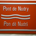 Pont de Nudry plaque