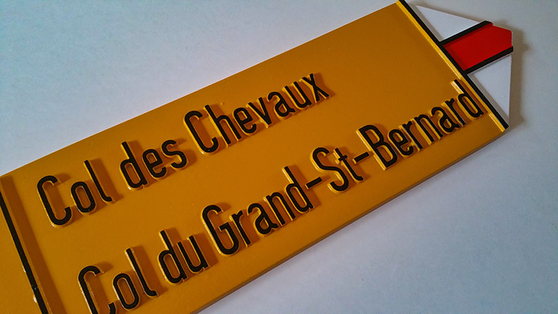 plaque col des chevaux