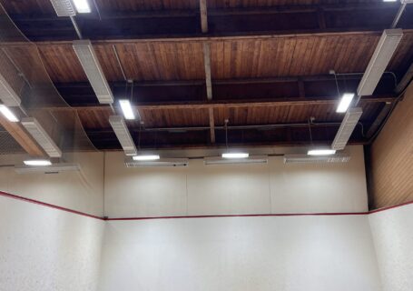 Éclairage LED de 3 terrains de squash