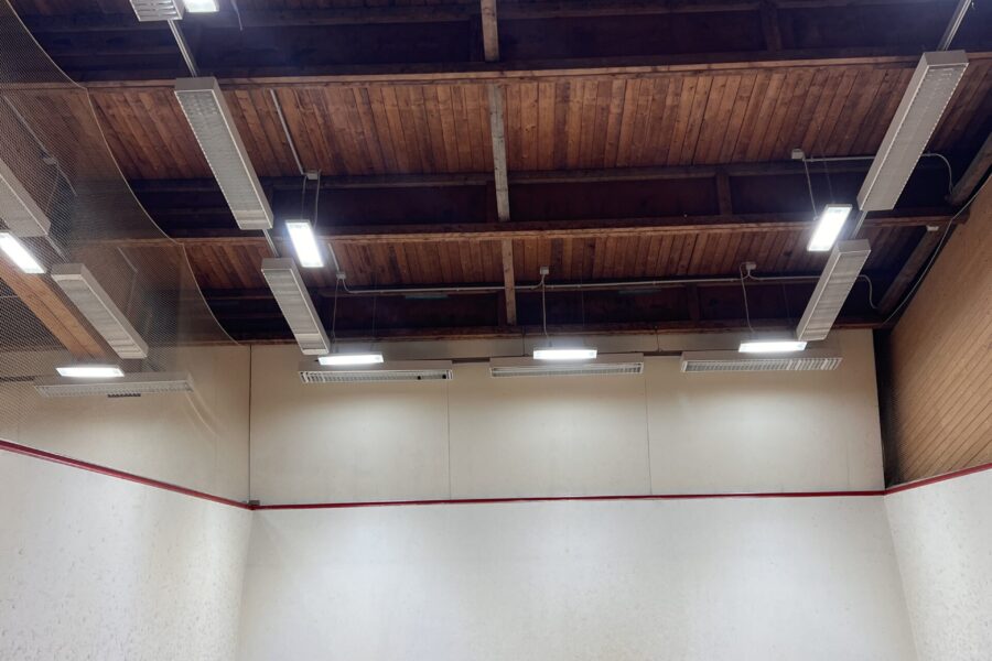 Éclairage LED de 3 terrains de squash